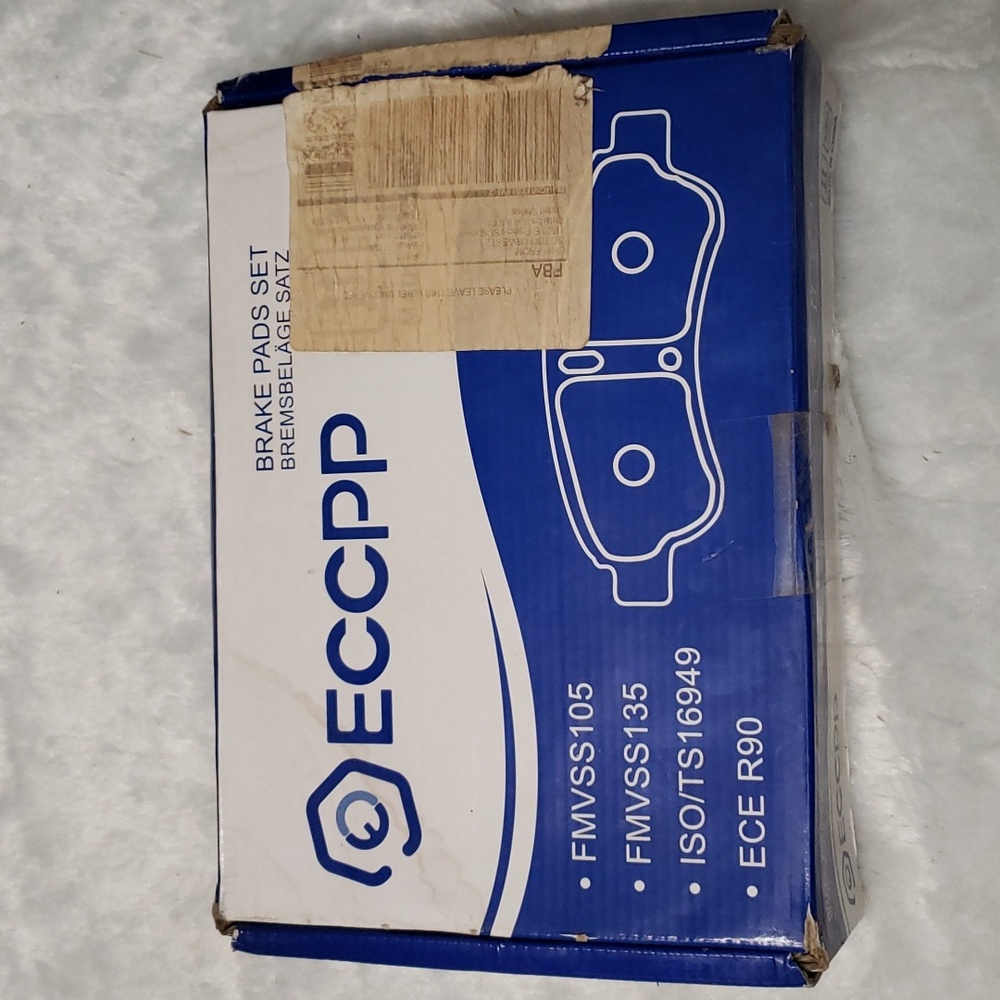 NWB ECCPP Brake Pads Set, Fmvss105. Fmvss135. ISO/TS16949. ECE R90